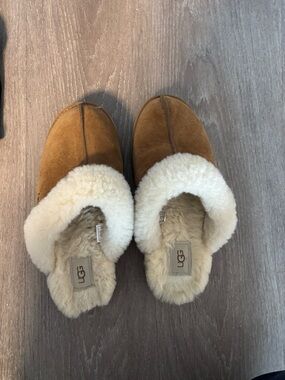 UGG Chestnut Shearling-Lined Slip On Clog